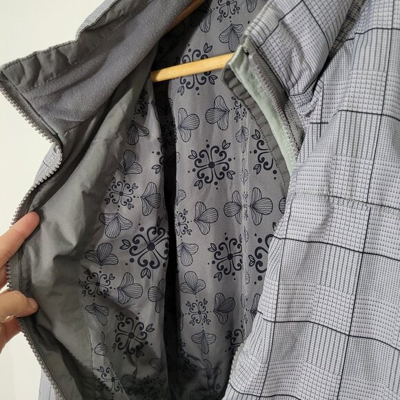 Black Mountain | Plaid Lightweight Hiking Jacket Gray Purple XXL - Picture 11 of 11